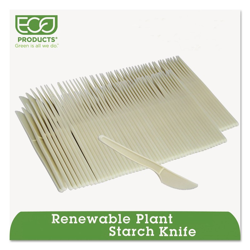 ECO Products EPS001PK Plant Starch Knife - 7-Inch, 50/PK