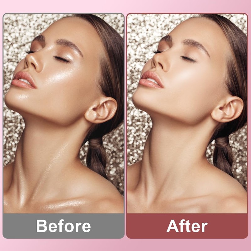 Natural Compact Powder, Waterproof Matt Powder Make-Up, Universal Make-Up Powder