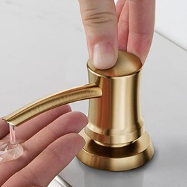 KRAUS Kitchen Soap and Lotion Dispenser in Brushed Brass, KSD-54BB
