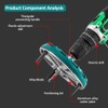 SIUKE Universal Woodworking Hole Opener, Adjustable Punch Saw Tool, 45-130MM,