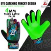 ZASH Soccer Goalie Gloves, Football Goalkeeper Gloves for Kids Boys