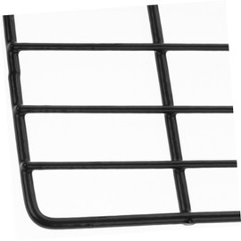 BESPORTBLE Sturdy Bird Perch Wall Mount Iron Frame Grid Wall Shelf for Parrots Black