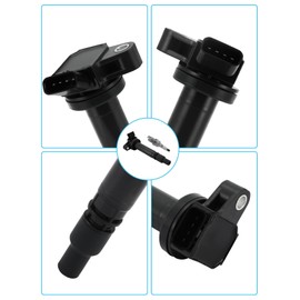 TAUTOY Set Of 4 UF314 Ignition Coil Pack & Iridium Spark Plugs (1.8L Only) 2000-2006 For Pontiac Vibe, For Toyota Celica Corolla Matrix, Replace # 1788398 6731305 9091902238 E516D