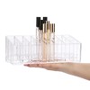 ELLDOO Rollerball Perfume Organizer, 24 Spaces Clear Acrylic Perfume Storage