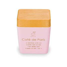 Showa 77140 Lunch Box, Wood Grain BC Lunch Box, Tall Café de Paris Pink, 2 Tiers, Lower Level: 14.5 fl oz (420 ml), Upper Level: 8.1 fl oz (230 ml), Made in Japan