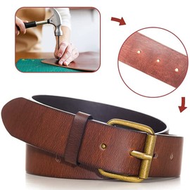 CENPEK 12PCS Leather Hole Punch - Round Steel Leather Craft Hollow Hole Punch, Cutter Tool for Watch Bands Leather Belts Canvas Paper (1-10mm)