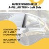 KUAFU Windshield A-Pillar Trim Compatible with 2012-2017 Hyundai Veloster Replacement
