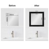 Amanti Art Mirror Makeover 20x20 Bathroom Mirror Frame Border Kit,