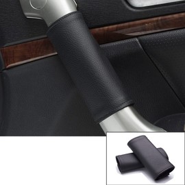 DURASIKO Car Grab Handle Cover,Soft Car Handle Protector,Car Grip Gloves, PU Leather Material,Interior Accessories for Most Cars,2Pcs