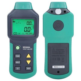 Circuit Analyzer, AC100-240V RMS Circuit Analyzer Tester MASTECH MS5908A/MS5908C LCD LCD Circuit Analyzer, Voltage GFCI RCD Fault Tester (US Plug)