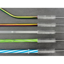 Pack of 5 30 cm Straw Brush Extra Long Cleaning Brush Tube Brush
