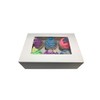 JK Pack of 5 Windowed Cupcake Boxes for 6 Cup