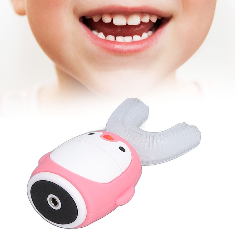 Intelligent U Shaped Toothbrush 360° Oral Cleaning Cartoon Electric Toothbrush