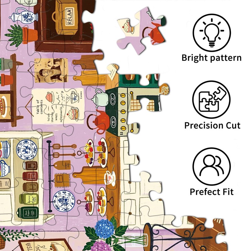 Chalzidar 1000 Piece Jigsaw Puzzles for Adults, Kitchen Puzzle with