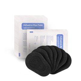 40pcs Sterile Non-Woven Eye Pads Patches, Black Eye Patches for Adults, Latex Free Disposable Eye Patch Adhesive Bandages for Amblyopia (3.3 x 2.3 Inch) (40)