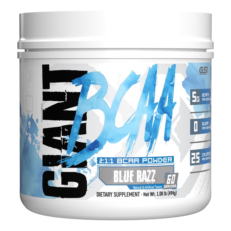 Giant Sports Performance Edge Series BCAA 60 Serving (Blue Raspberry,