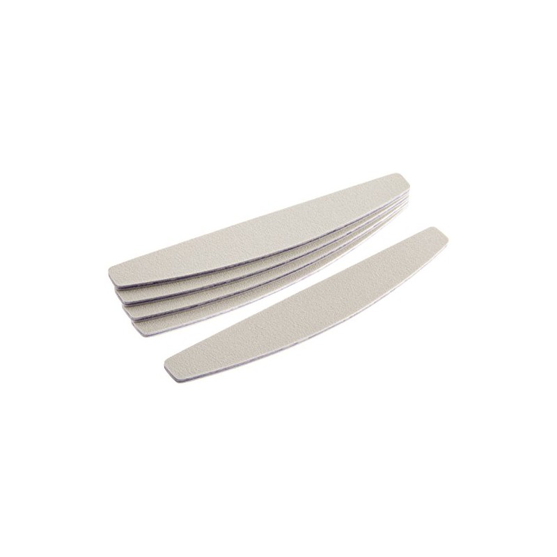 Star Naildesign & Cosmetics 5 Professional Half Moon Files White