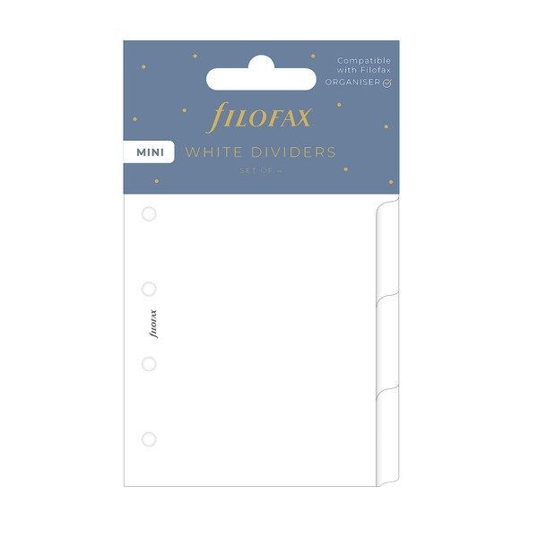 Mini Blank Dividers 6 Tabs White