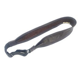 Wardani, 1" Wide, Lambskin, leather headband, adjustable elastic soft and comfortable made in USA from Italian lambskin (Brown)