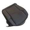 NLQR Black Front Passenger Side Bottom Microfiber Leather Seat Cover