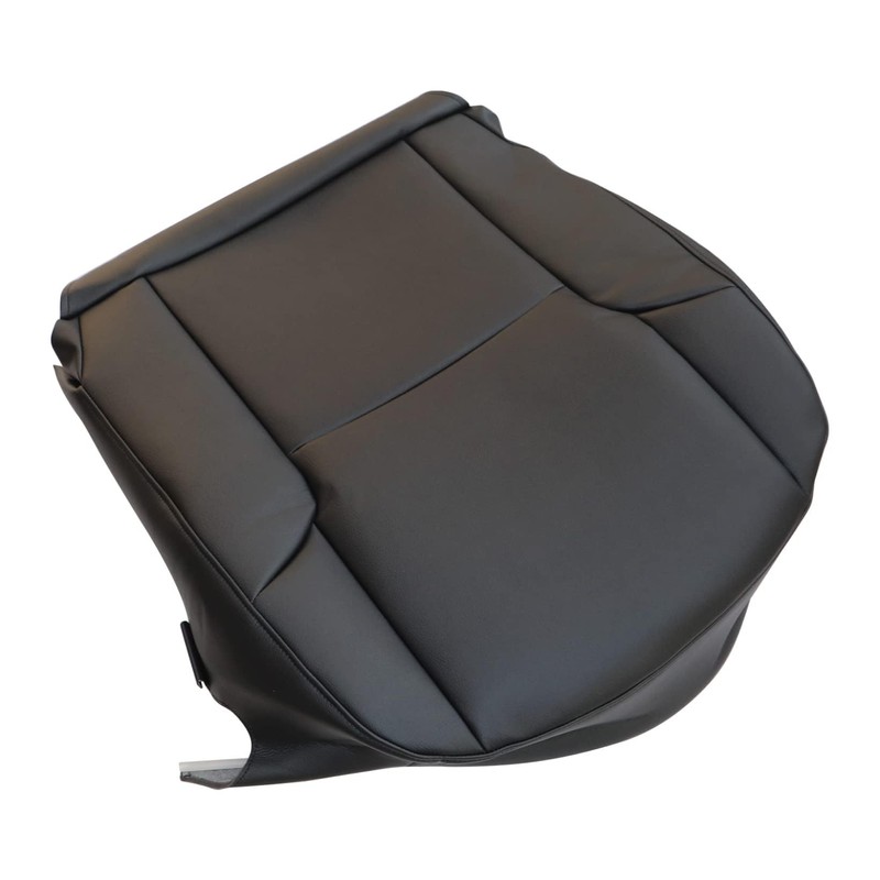 NLQR Black Front Passenger Side Bottom Microfiber Leather Seat Cover