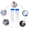 BITEFU 50 x 50 ml Test Tube, Plastic Centrifuge Tube,