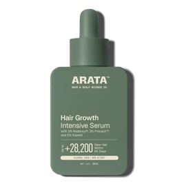 Arata Suero Intensivo Para El Crecimiento Del Cabello - 30 Ml | Aumenta El Crecimiento Del Cabello Y Fortalece Con 5% Capixyl, 3% Redensyl Y 3% Procapil