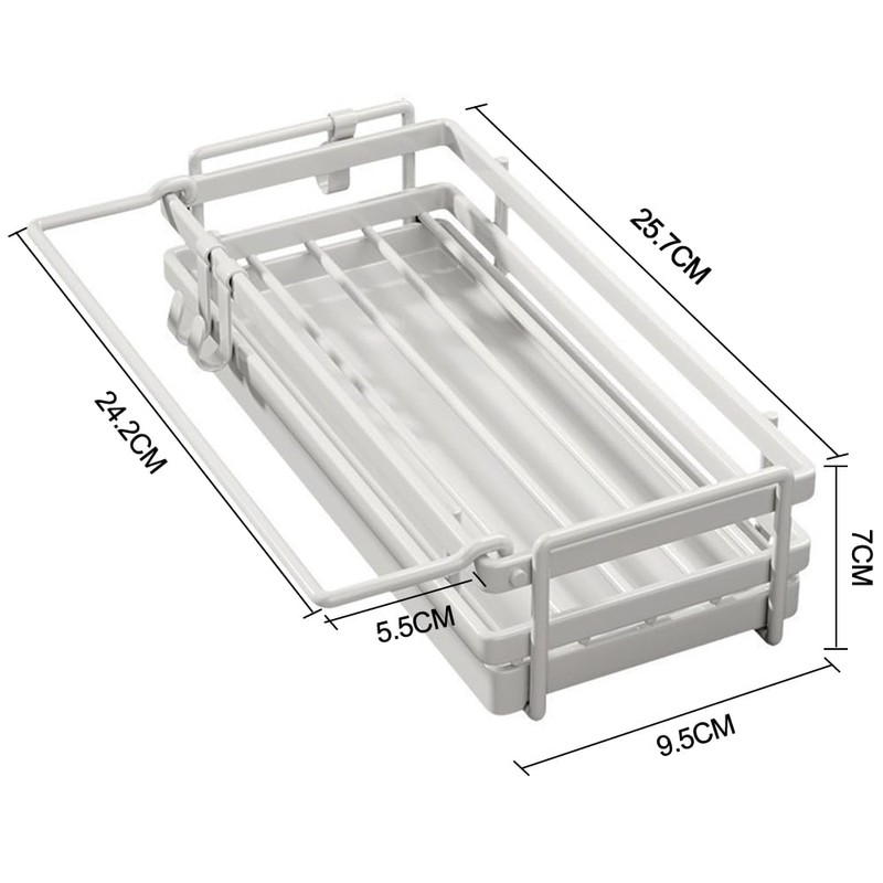 NUODWELL Wall Mounted Kitchen Sink Caddy, Washing up Organiser with