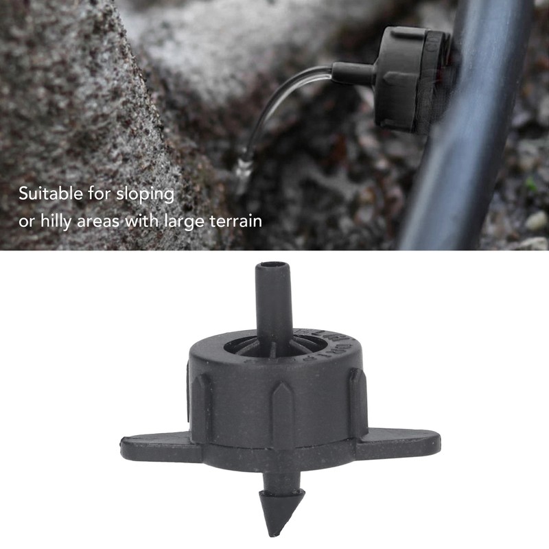100pcs Drip Emitter 4mm Pressure Compensation Uniform Flowing PP Irrigation