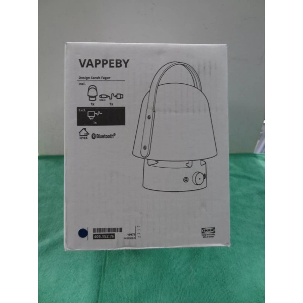 IKEA NEW SEALED -IKEA VAPPEBY LAMP BT SPEAKER OUTDOOR 405.152.81