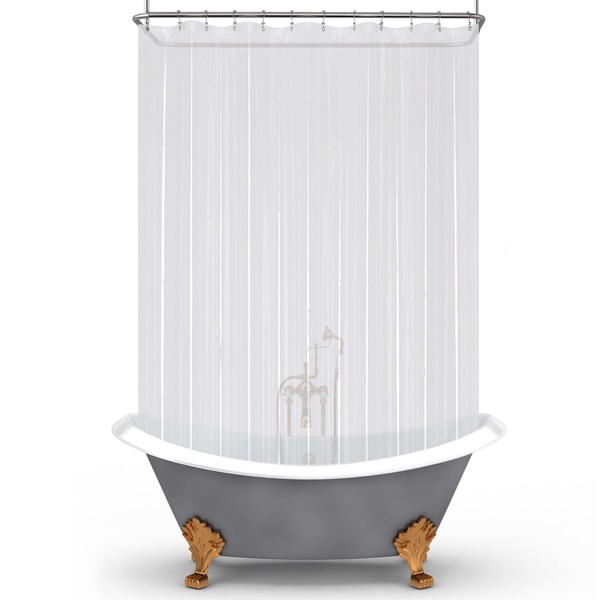 Mrs Awesome Mrs Awesome Clawfoot Tub Shower Curtain or Liner