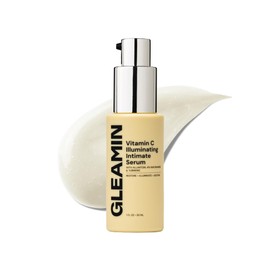 Gleamin Illuminating Intimate Serum with Vitamin C, 4% Niacinamide & Alpha Arbutin, Brightening Hyperpigmentation Treatment for Body - Underarm, Intimates Areas & Inner Thigh Lightening, 1 Fl oz
