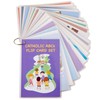 Catholic ABC Jumbo Flip Cards with Keyring, Educational Flash Card
