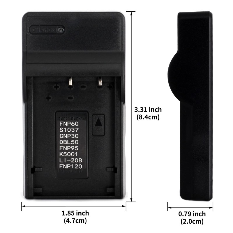 Norifon Pentax Camera USB Charger for Optio 450, 550, 555,