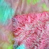 Teddy Fabric Rainbow Faux Fur Fabric from 1 x 1.65