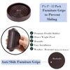 Fursafe&Q Rubber Caster Cups, Non Slip Furniture Pads Hardwood Floors-Furniture