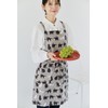 REP Oreo Gray Apron, Size: Approx. 28.7 x 33.1 inches