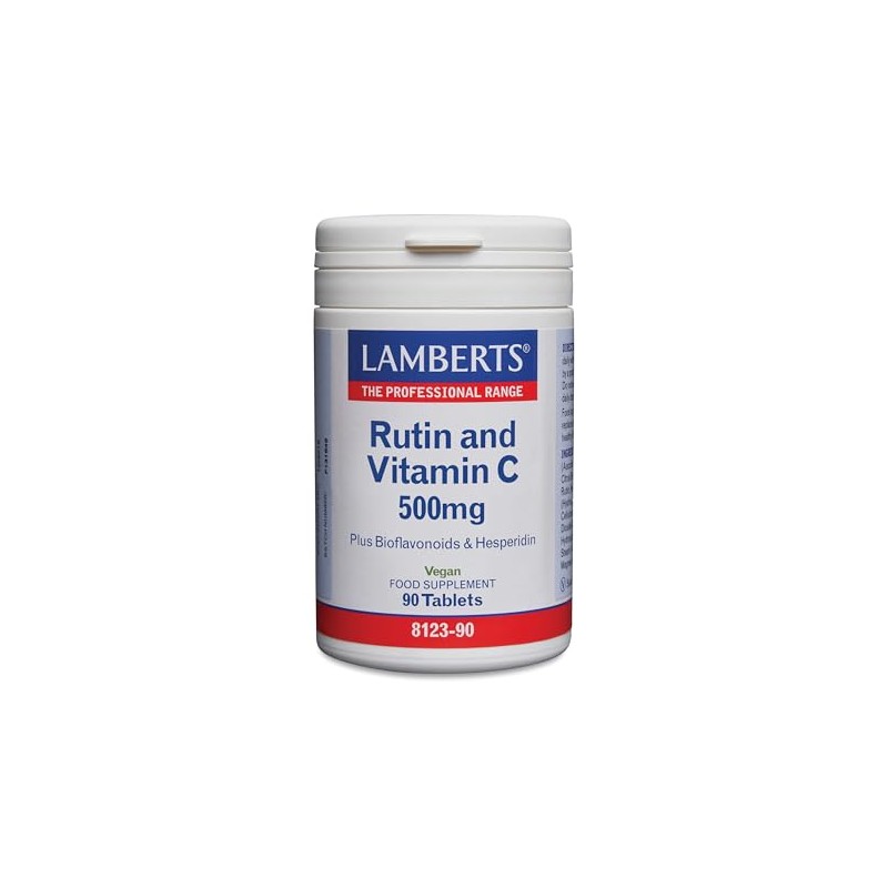 Lamberts Rutin & Vitamin C 500mg Tablets – with Bioflavonoids