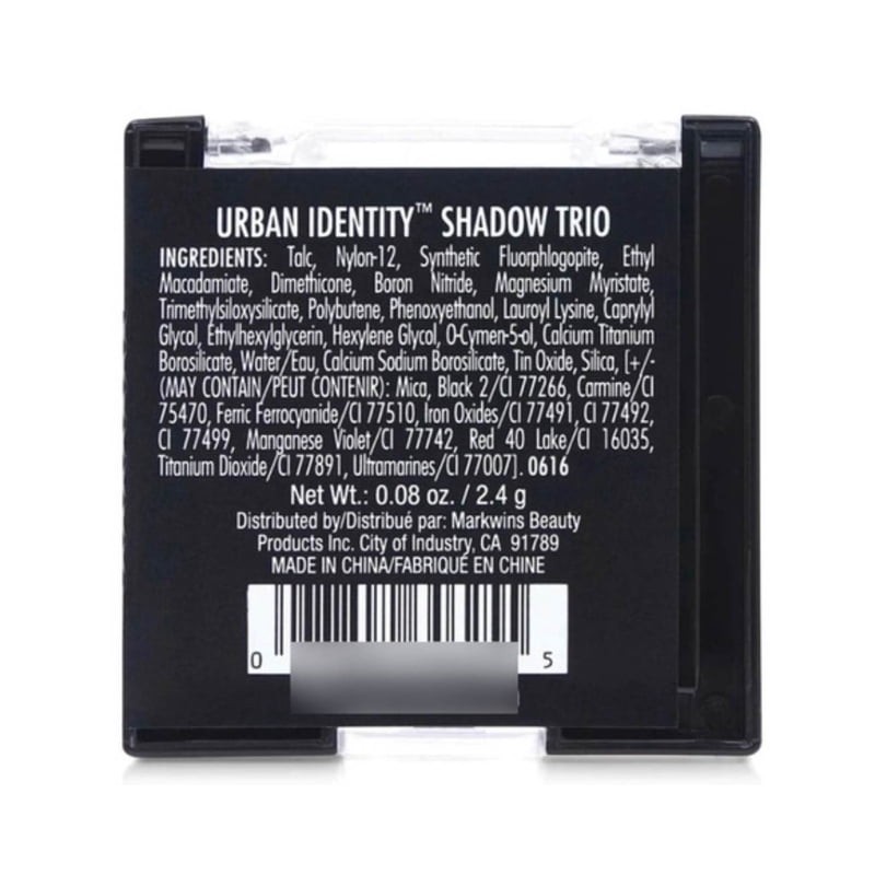 Paleta de 3 Sombras Black Radiance Urban Identity Desire