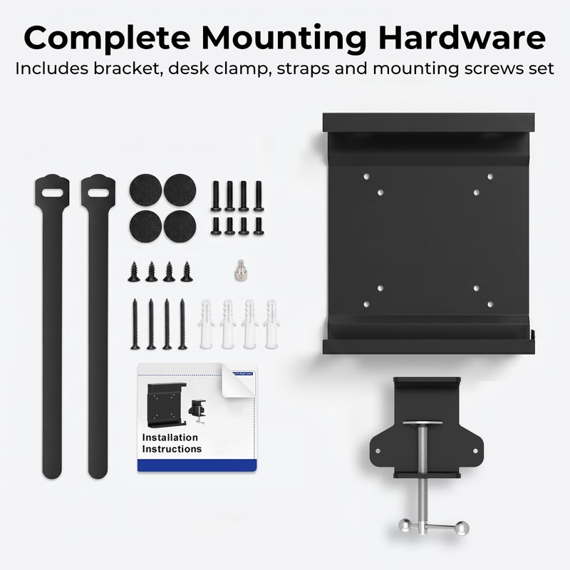 Mini PC Mount for Dell with Desk Clamp Micro PC