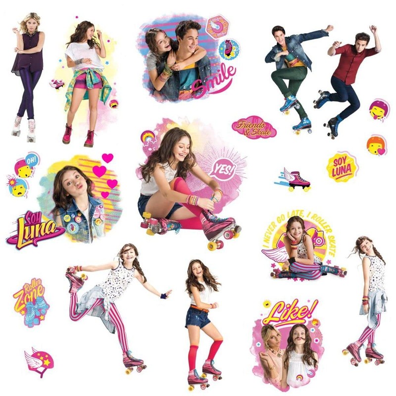 SOY LUNA Repositionable Vinyl Stickers – 4 Sheets Stickers 45.72