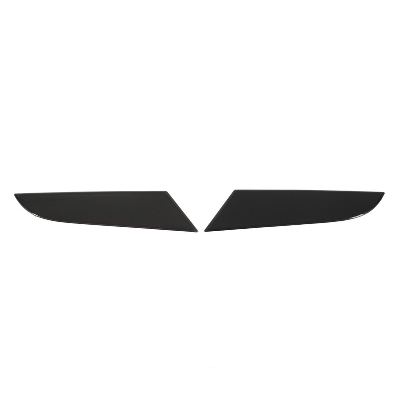 2PCS Tail Light Trim Cover Smoked Black Transparent Style Smooth