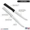 Rada Cutlery Utility Steak Knife (R104), 4.88" Stainless Steel Serrated