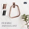 Monarch Abode 21631 Modern Towel Ring Holder Hand Hammered Wall
