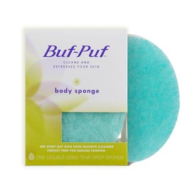 Buf Puf - Esponja corporal, esponja de baño, desarrollada por dermatólogos, limpia la piel de la suciedad y el exceso de aceite, reutilizable, exfoliante, 1 unidad