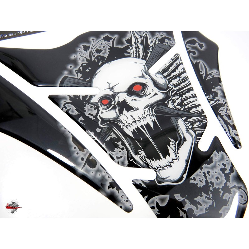 BIKE-label Tankpad Skull Red Eye Compatible with Kawasaki Z1000-500462VA