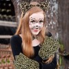 MIVAIUN 5 Pieces Leopard Costume,Animal Print Set,Leopard Ears Headband Tail