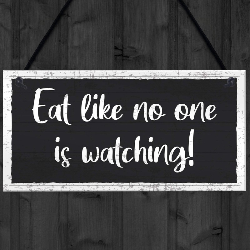 RED OCEAN Shabby Chic Sign Funny Kitchen Plaque Hanging Wall