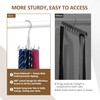 ZEDODIER Tie Hanger for Closet, 2 Pack Rotatable Tie Organizer