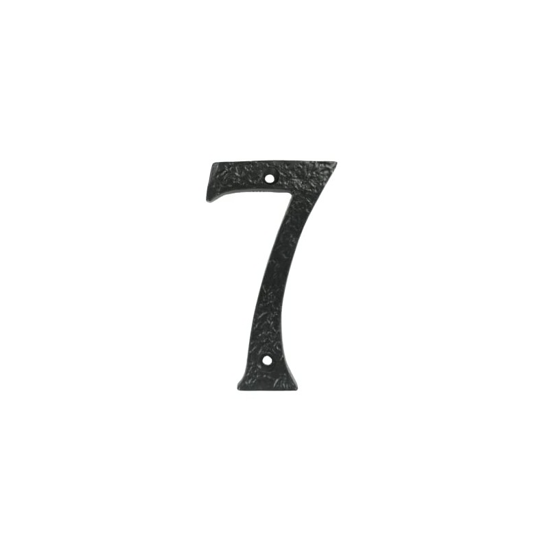 UAP House Numbers - 4 Inch Black Iron Door Numbers,